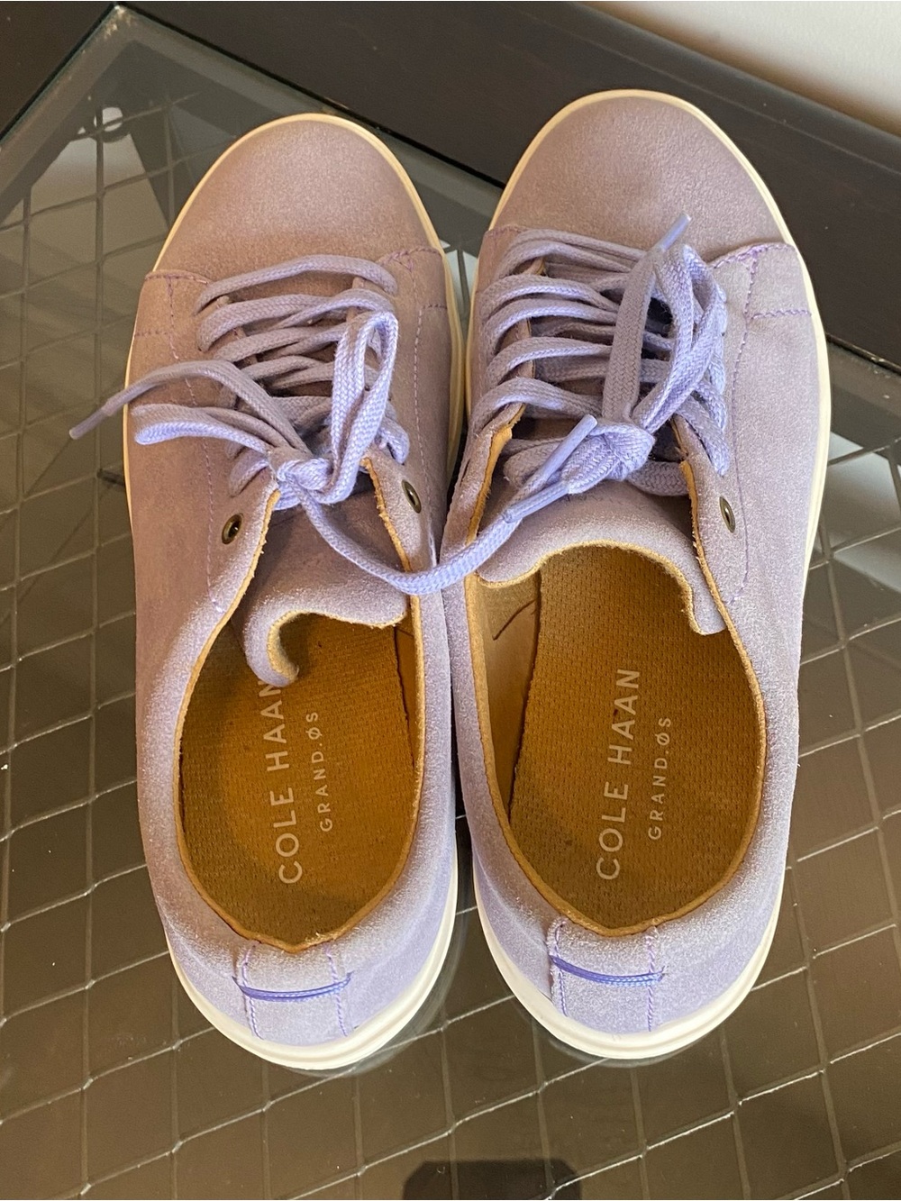 Cole Haan Lavender Suede Women's Sneakers - Picture 3 of 6
